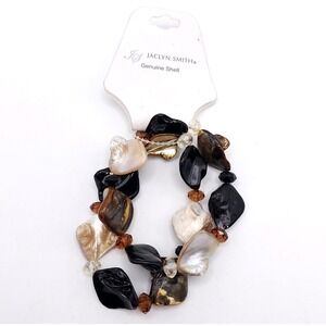 Jaclyn‎ Smith Shell Bracelet Set NWT Stretch